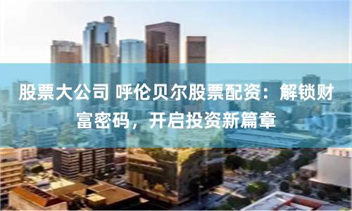 股票大公司 呼伦贝尔股票配资：解锁财富密码，开启投资新篇章